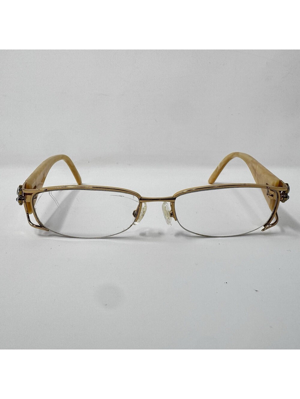 Christian Dior CD3714 DYX Gold Pearl Vintage Eyeglass Frames 53-17-130